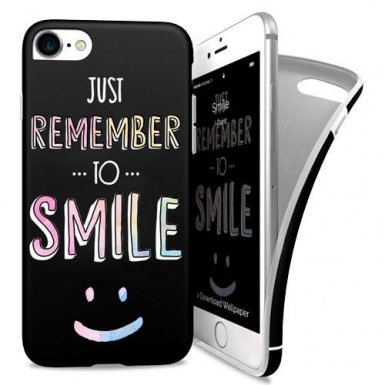 iPaint Smile Soft Case - силиконов (TPU) калъф за iPhone 8, iPhone 7
