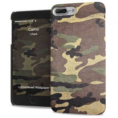 iPaint Camo HC Case - дизайнерски поликарбонатов кейс за iPhone 8 Plus, iPhone 7 Plus