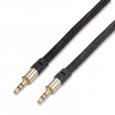 4smarts Basic SoundCord Audio Cable - качествен 3.5мм. към 3.5мм. аудио кабел 100 см. (два мъжки жака) (черен)