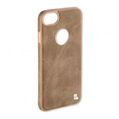 4smarts Monaco Clip Case - качествен кожен кейс за iPhone 8, iPhone 7 (златист)