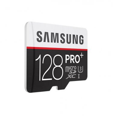 Samsung MicroSDXC Pro Plus 128GB UHS-1 U3 (клас 10) 4K UHD Videos - MicroSDXC памет със SD адаптер за Samsung устройства (подходяща за GoPro)