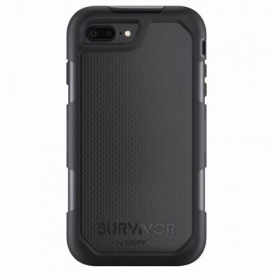 Griffin Survivor Summit Case - защита от най-висок клас за iPhone 8 Plus, iPhone 7 Plus (черен)