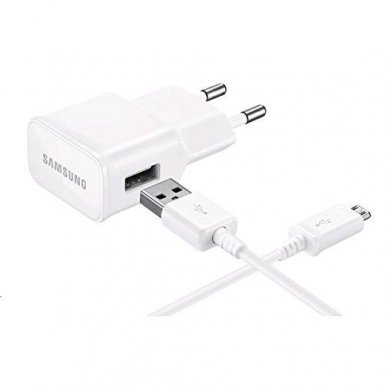 Samsung Charger EP-TA12EWEU - захранване 2A с USB изход и MicroUSB кабел за смартфони и таблети