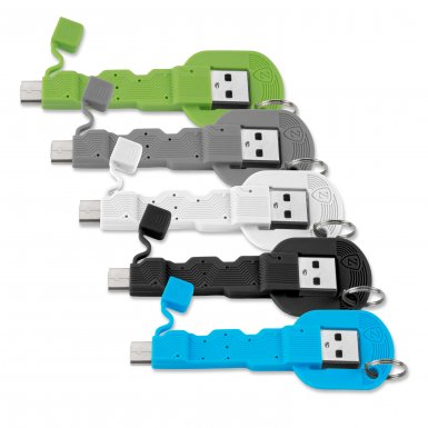 4smarts Basic KeyLink USB-C Cable - кабел тип ключодържател за всички устройства с USB-C (8.5 см) (зелен)