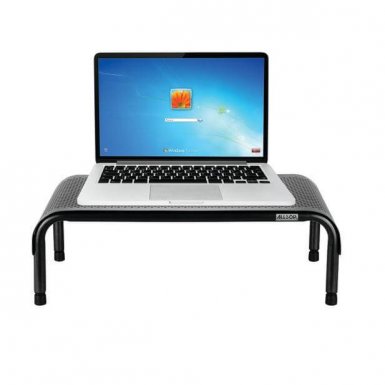 Allsop Metal Art Ergo 3 Adjustable Monitor Stand - алуминиева поставка за MacBook, преносими компютри и монитори (сива)
