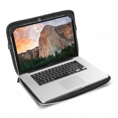 Tucano Velvet Second Skin - текстилен калъф за MacBook Air и Pro 13/Pro Retina 13 инча (черен)