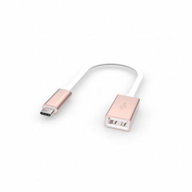 Artwizz USB-C Highspeed Adapter to USB-A female 3.0 - ултрабърз USB-C адаптер за MacBook и устройства с USB-C порт (розово злато)