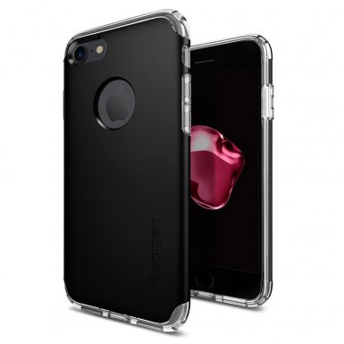 Spigen Hybrid Armor Case - хибриден кейс с висока степен на защита за iPhone 8, iPhone 7 (черен)