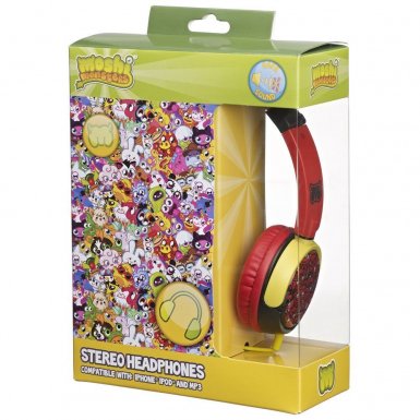 Moshi Monsters On-Ear Headphones - слушалки подходящи за деца за мобилни устройства (червени)