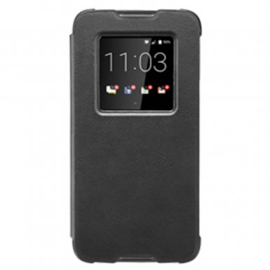 BlackBerry Smart Flip Cover ACC-63072-001 - оригинален флип кожен кейс за Blackberry DTEK60 (черен)
