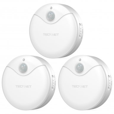TeckNet LED09 3-Pack Motion Sensor LED Night Light - сензор за движение и LED нощна светлина 