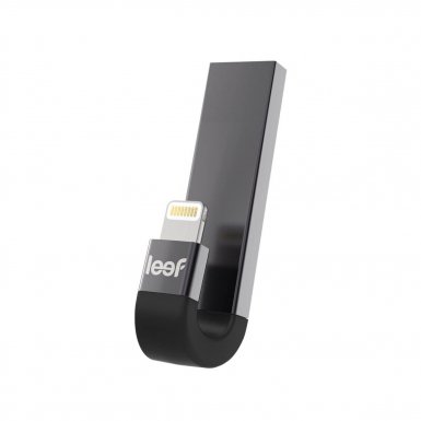 Leef iBRIDGE 3 Mobile Memory 32GB - външна памет за iPhone, iPad, iPod с Lightning (32GB) (сив) 