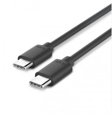 iLuv USB-C to USB-C Cable - USB-C кабел за MacBook и устройства с USB-C порт (180 cm) (черен)
