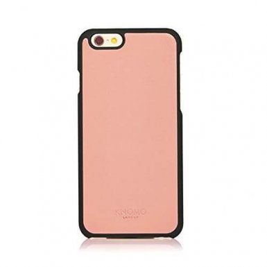 Knomo Leather Case - кожен (естествена кожа) кейс за iPhone 6, iPhone 6S (черен-клей)