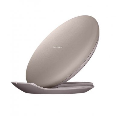 Samsung Wireless Fast Charging Station EP-PG950BD - поставка (пад) с Fast Charge за безжично захранване за QI съвместими устройства (сива роза) 