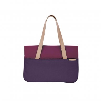 STM Grace Deluxe Laptop Sleeve - дизайнерска чанта с дръжки за MacBook Pro Retina 13  и преносими компютри до 13 инча (тъмнолилав)
