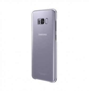 Samsung Clear Cover Case EF-QG955CVEGWW - оригинален TPU кейс за Samsung Galaxy S8 Plus (прозрачен-виолетов) 