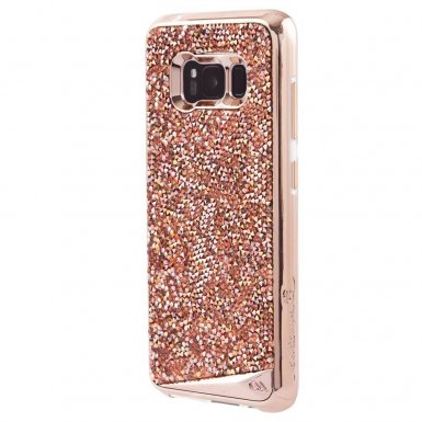 CaseMate Brilliance Case - кейс с висока защита и кристали за Samsung Galaxy S8 (златист)