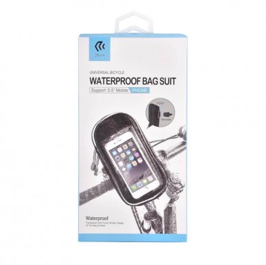 Devia Universal Waterproof Bike Suit - универсален водоустойчив калъф и поставка за колело за смартфони с дисплеи до 5.5 инча