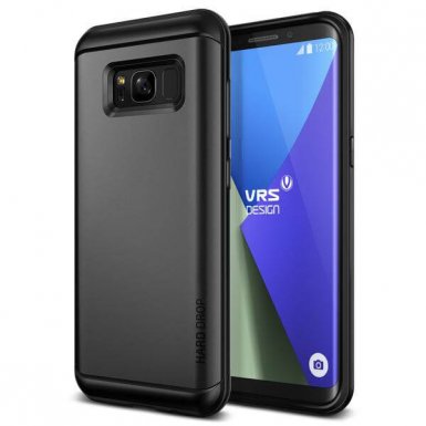 Verus Thor Case - хибриден удароустойчив кейс за Samsung Galaxy S8 (черен-сив)