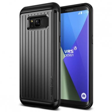 Verus Thor Wave Case - хибриден удароустойчив кейс за Samsung Galaxy S8 (черен-сив)