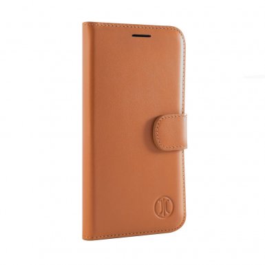 JT Berlin LeatherBook Style Case - хоризонтален кожен (естествена кожа) калъф тип портфейл за Samsung Galaxy A5 (2017) (кафяв)