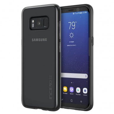 Incipio NGP Pure Case - удароустойчив силиконов (TPU) калъф за Samsung Galaxy S8 Plus (черен-прозрачен)