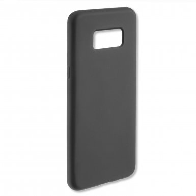 4smarts Cupertino Silicone Case - тънък силиконов (TPU) калъф за Samsung Galaxy S8 (тъмносив)