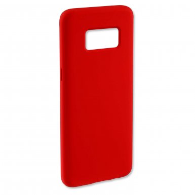 4smarts Cupertino Silicone Case - тънък силиконов (TPU) калъф за Samsung Galaxy S8 (червен)