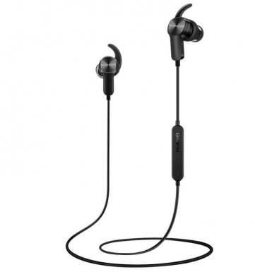 Huawei Bluetooth Headset Sport AM60 - безжични спортни слушалки за iPhone, Samsung, Sony, HTC и мобилни телефони с Bluetooth (черен)