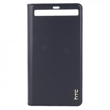 HTC Leather Flip Case HC C1342  - оригинален кожен кейс за HTC U Ultra (тъмносин)