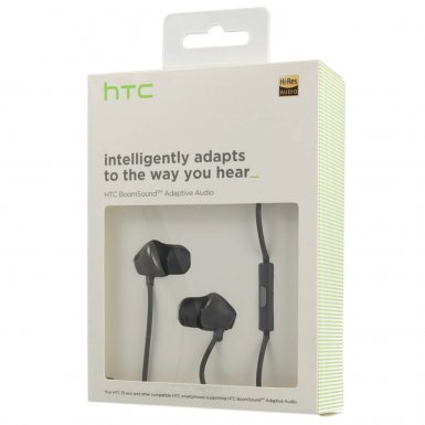 HTC BoomSound Hi Res Headset MAX 320 USB-C - слушалки с управление на звука и микрофон за смартфони с USB-C конектор (тъмносив)