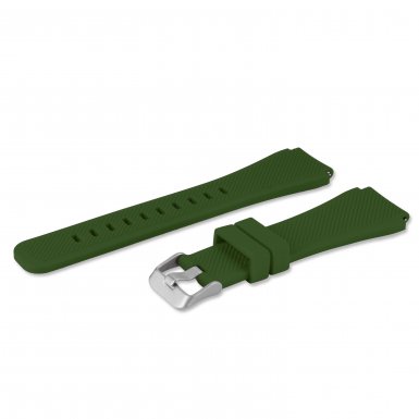 4smarts Watch Strap - силиконова каишка за Samsung Gear S3 (тъмнозелен)
