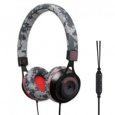 Scosche RH656 Camo Headphones - дизайнерски слушалки с микрофон и управление на звука за iPhone и мобилни устройства (камуфлаж)