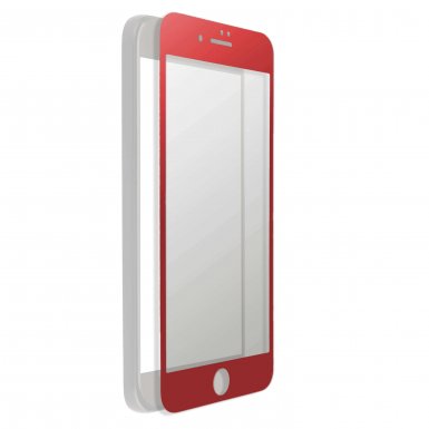 4smarts Second Glass Curved 2.5D - калено стъклено защитно покритие с извити ръбове за целия дисплея на iPhone 8, iPhone 7 (червен)