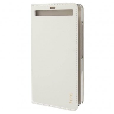HTC Leather Flip Case HC C1342  - оригинален кожен кейс за HTC U Ultra (бял)