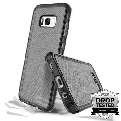 Prodigee Safetee Case - хибриден кейс с висока степен на защита за Samsung Galaxy S8 Plus (сив)