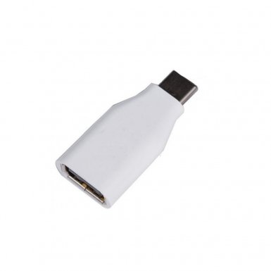 LG EBX63212002 OTG USB-C to USB-A Adapter - USB-A OTG адаптер за устройства с USB-C порт (бял) 