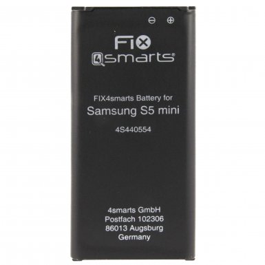 FIX4smarts Battery - качествена резервна батерия за Samsung Galaxy S5 mini (3.85V, 2100mAh) (EB-BG800BBE)