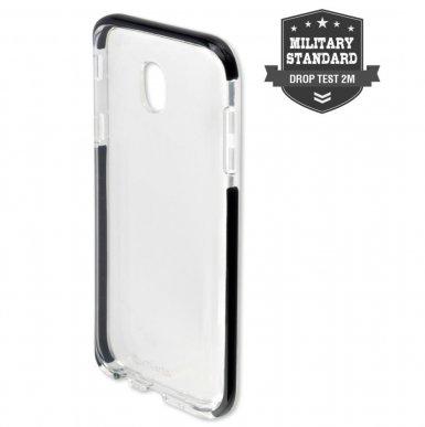 4smarts Soft Cover Airy Shield - хибриден удароустойчив кейс за Samsung Galaxy J5 (2017) (черен-прозрачен)