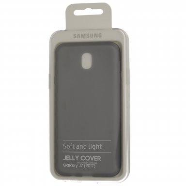 Samsung Jelly Cover EF-AJ730TB - оригинален силиконов кейс за Samsung Galaxy J7 (2017) (черен)