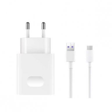Huawei Super Fast Charger AP81 4.5A incl. USB-C Cable - захранване и USB-C кабел за устройства с USB-C стандарт (бял) (bulk)