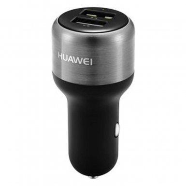Huawei Quick Charge Dual-USB Car Charger AP31 with USB-C cable - зарядно за кола с 2xUSB изхода, технология за бързо зареждане и с отделен USB-C кабел 
