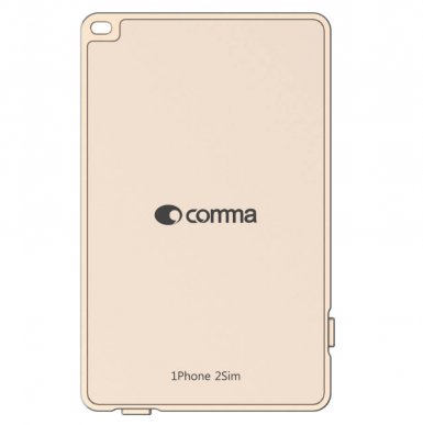 Comma MoreCard Dual Sim - устройство със слот за втора сим карта за iPhone, iPad и iPod (златист)