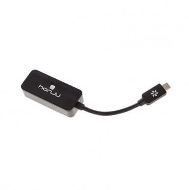 Honju USB-C to Gigabit Ethernet Adapter HGEA-C - Ethernet адаптер за MacBook и компютри с USB-C (сребрист)