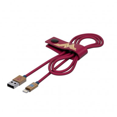 USB Tribe DC Movie Wonder Woman Lightning Cable - сертифициран Lightning кабел за iPhone, iPad и iPod с Lightning  (120 см) 