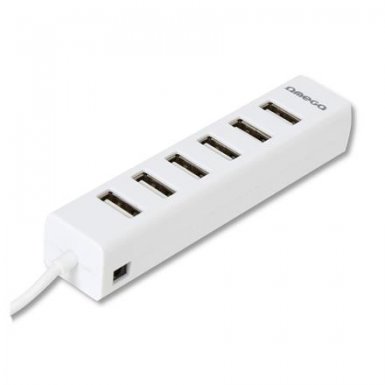 Omega 7-Port USB Hub - 7-портов USB 2.0 хъб за компютри и лаптопи