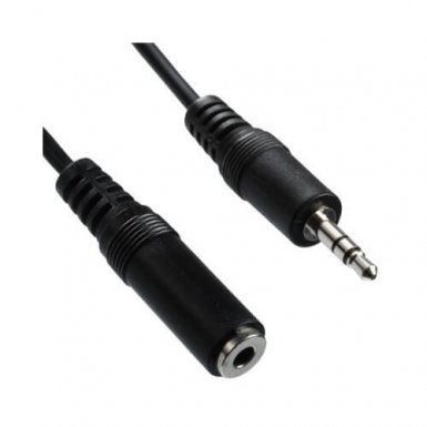 Удължителен аудио кабел 3.5 mm женско към 3.5 mm мъжко (140 cm)