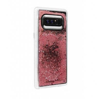 CaseMate Waterfall Case - дизайнерски кейс с висока защита за Samsung Galaxy Note 8 (розово злато)