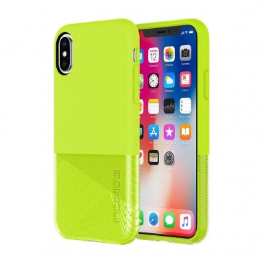 Incipio NGP Sport Case - удароустойчив силиконов (TPU) калъф за iPhone X (лайм)